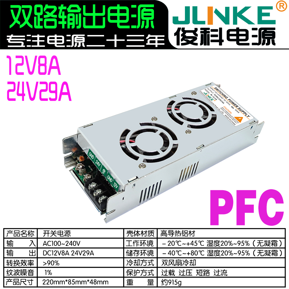 12V8A/24V29A